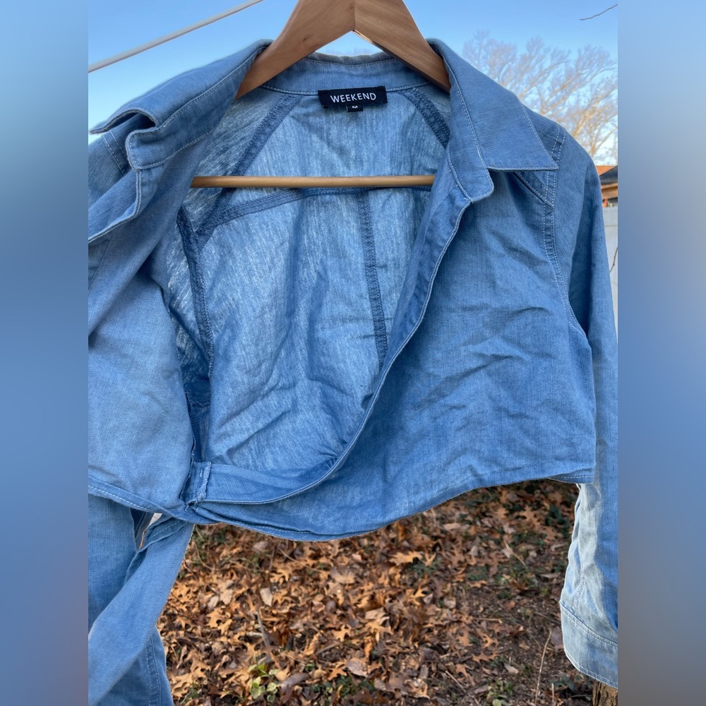 Weekend denim wrap top - Picture 7 of 7